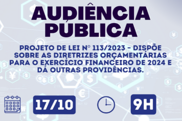 Audiência Pública debate a LDO 2024
