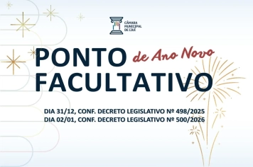 Poder Legislativo de Ijuí informa cronograma de funcionamento para o início de 2026