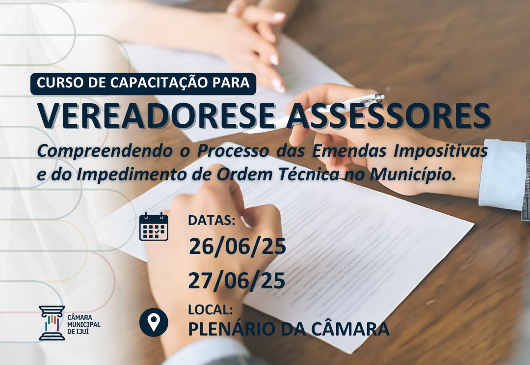 Legislativo realiza curso de qualificação para Vereadores, Chefes de Gabinetes e servidores do Executivo