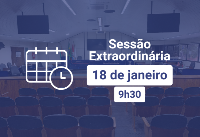 Sessão Plenária Extraordinária ocorre nesta quinta-feira (18)