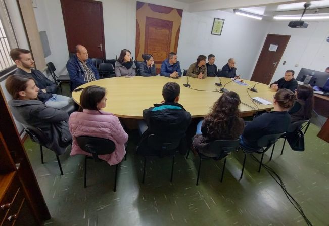 Presidente da Câmara recebe servidores da engenharia, arquitetura e geologia do Município de Ijuí